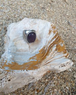 ANILLO DE ACERO AMATISTA ANILLO DE ACERO AMATISTA