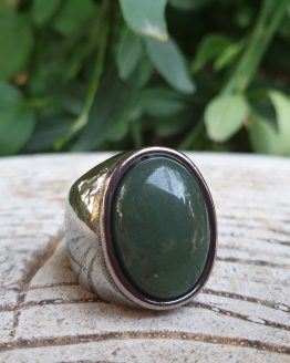 ANILLO DE ACERO AVENTURINA (2) ANILLO DE ACERO AVENTURINA (2)