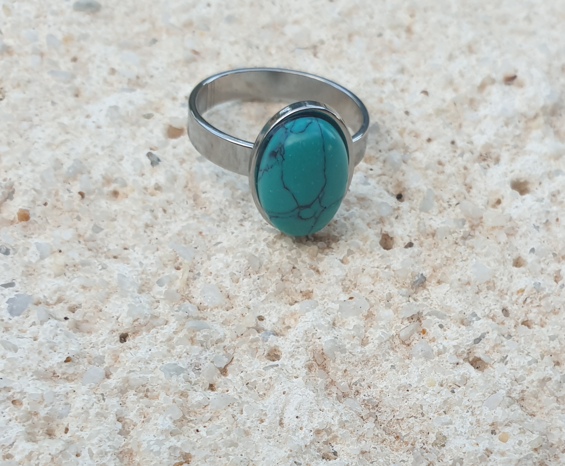 ANILLO DE ACERO TURQUESA (2)