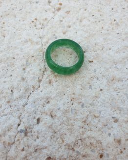 ANILLO LISO CUARZO VERDE