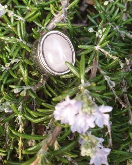 anillo cuarzo rosa y acero (3) anillo cuarzo rosa y acero (3)