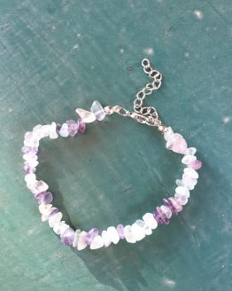 Pulsera Chip con Cadena Fluorita2