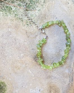 Pulsera Chip con Cadena Olivina