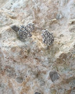 pendientes plata mano fatima