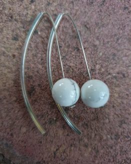 pendientes plata magnesita