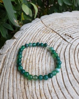 pulsera agata verde 6mm