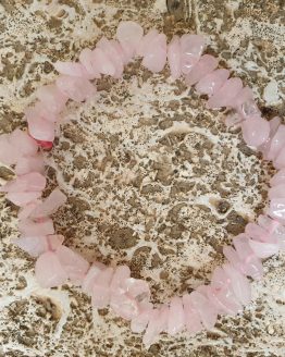 pulsera chip cuarzo rosa pulsera chips cuarzo rosa