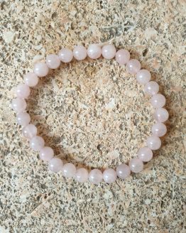 pulsera cuarzo rosa