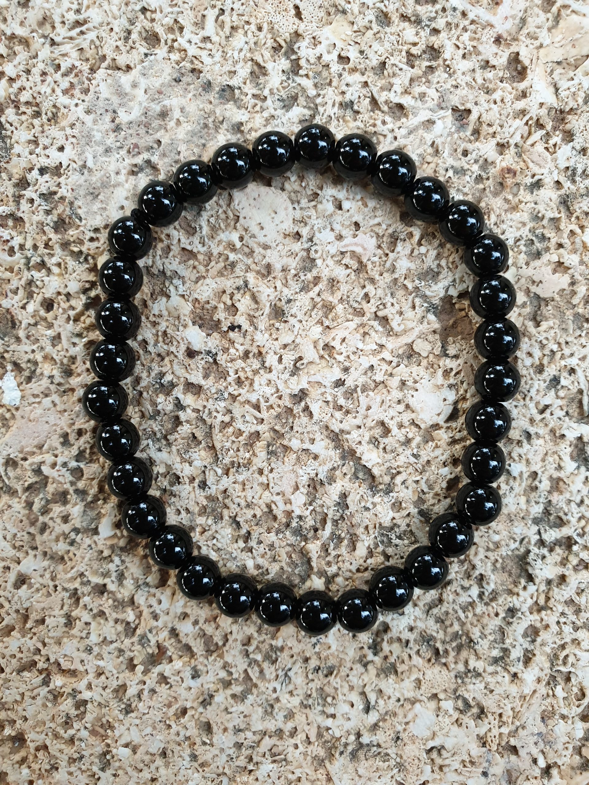 pulsera obsidiana 6mm