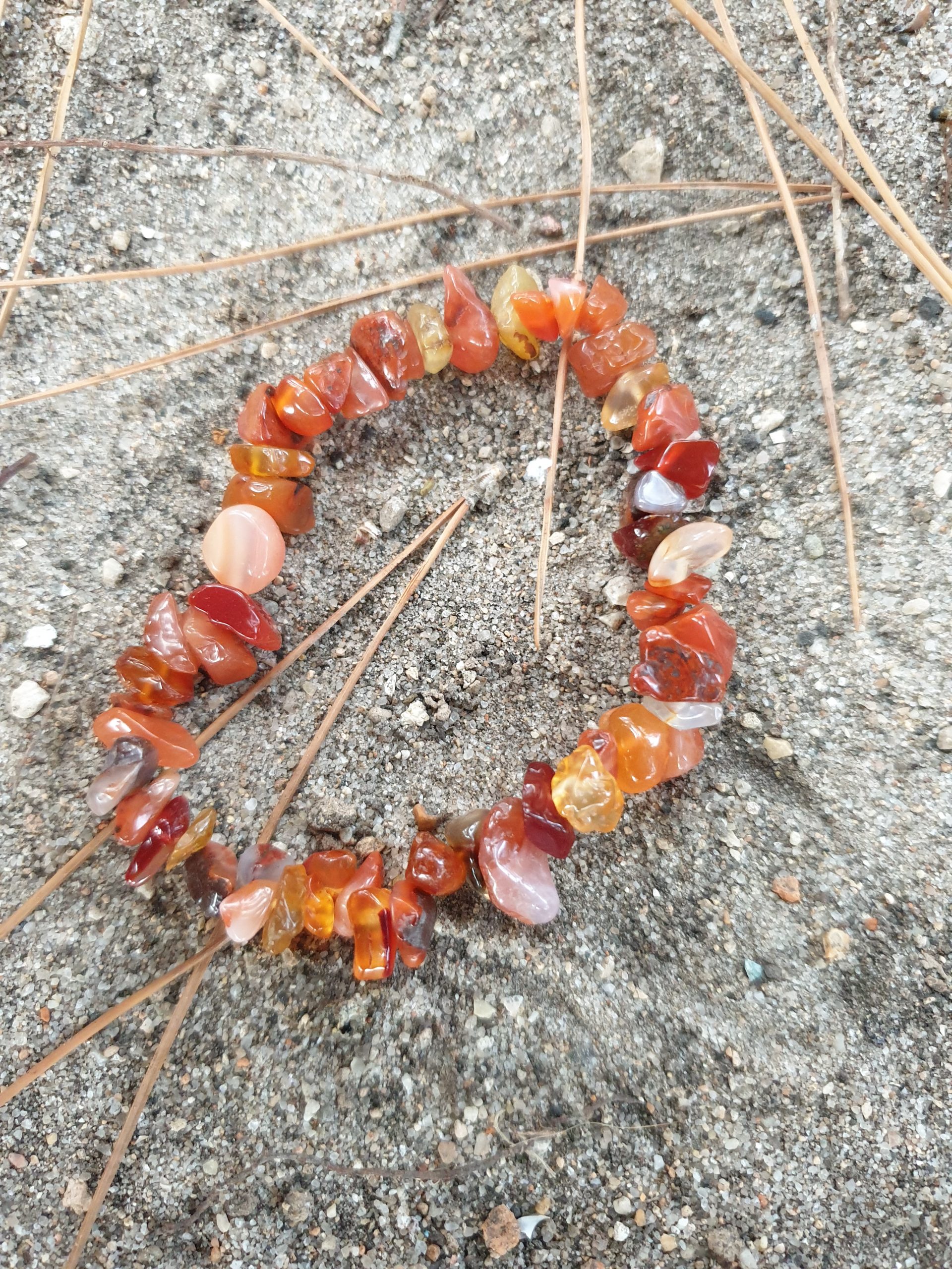 pulsera chip carneola