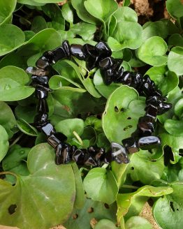 pulsera chips obsidiana