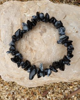 pulsera chips obsidiana nevada