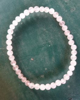 pulsera cuarzo rosa 4mm